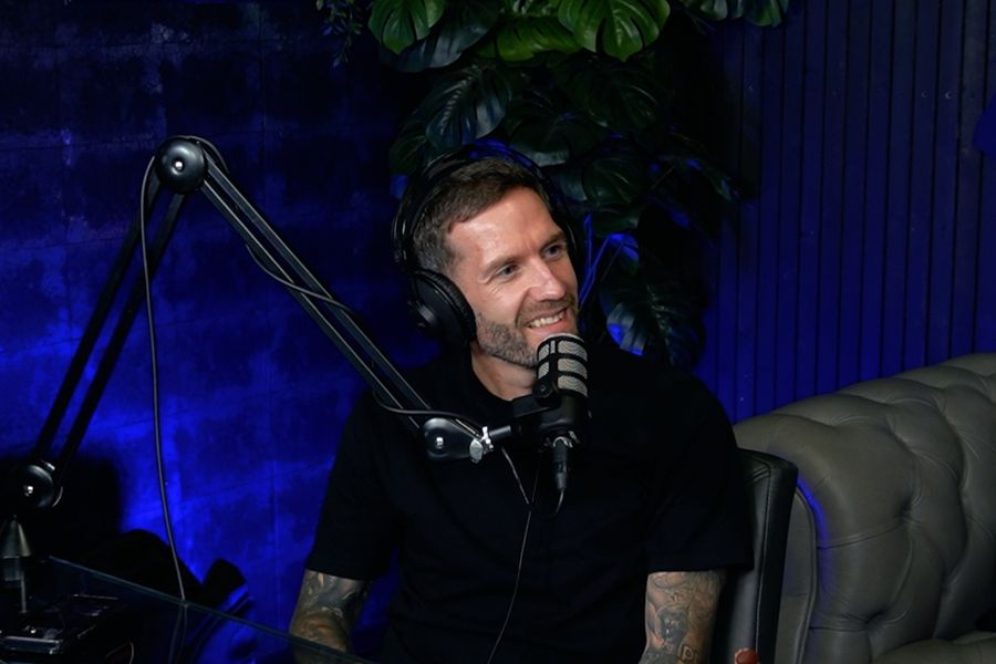 Greg at the mic in the G4 Podcast Studio